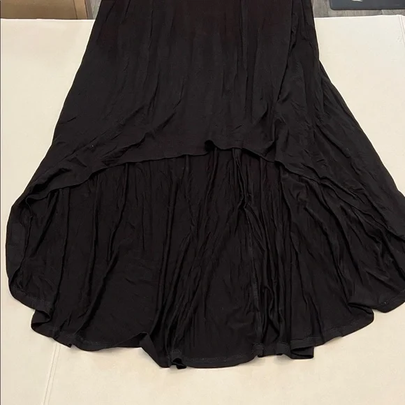 KILLSTAR BLACK GOTH RIPLEY TEE LONG MAXI HI-LOW  SHORT SLEEVE DRESS XXL - Picture 11 of 14